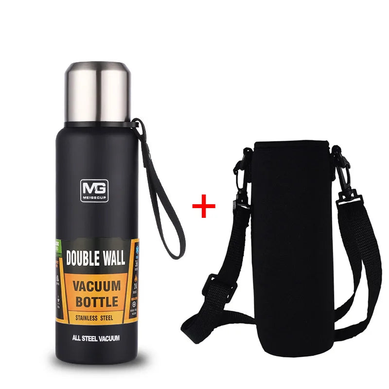 Stainless Steel Vacuum Insulated Thermos Bottle 500ml–1500ml