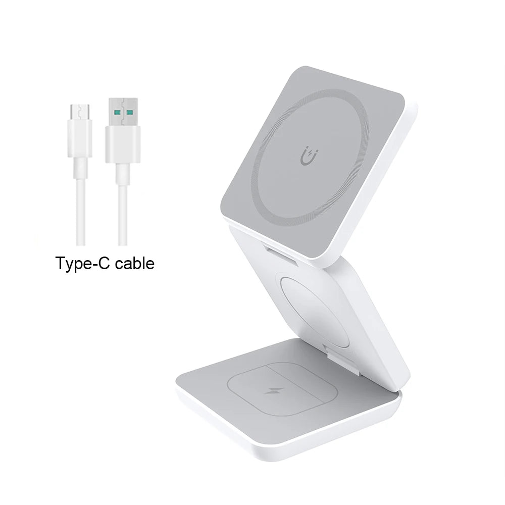 3-in-1 Magnetic Wireless Charging Station