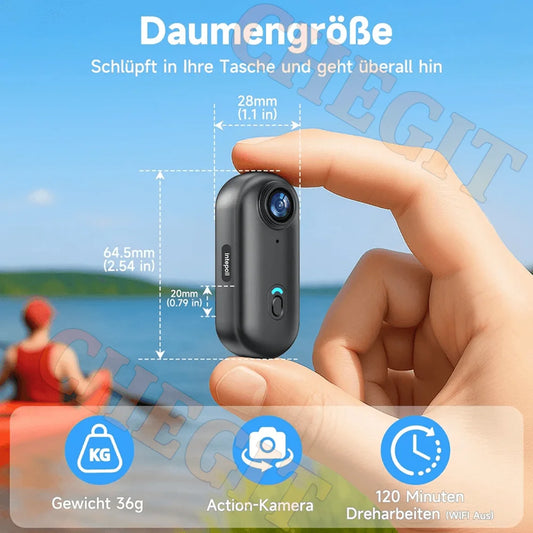 4K HD Mini WiFi Action Camera for Motorcycle, Bike & Body POV Recording