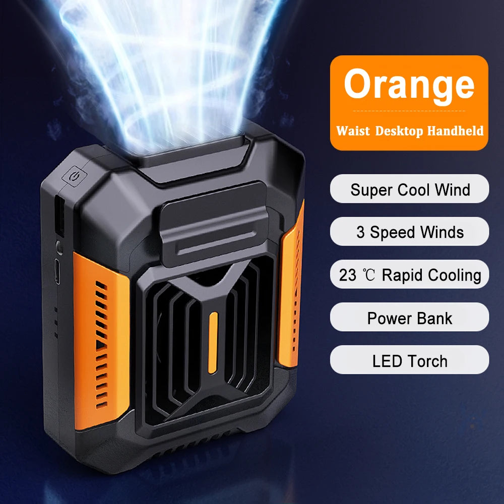 USB Rechargeable Waist Clip Fan