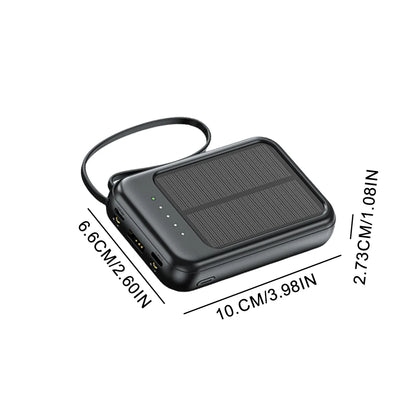Solar Power Bank – Fast Portable Charger with LED Light