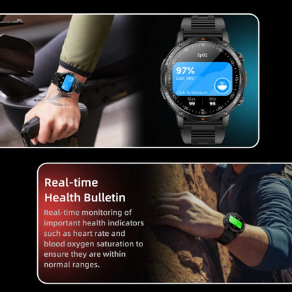 Military Smart Watch for Men | 10ATM Waterproof Bluetooth Call