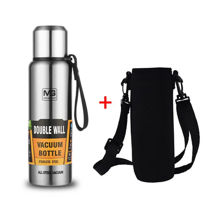 Stainless Steel Vacuum Insulated Thermos Bottle 500ml–1500ml
