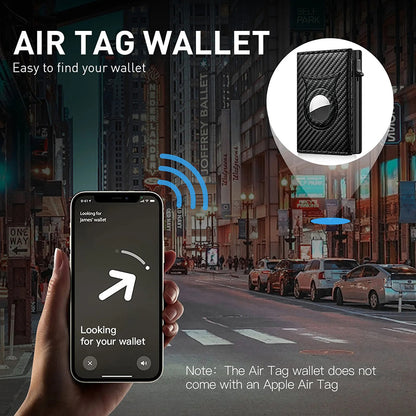 Carbon Fiber AirTag Wallet