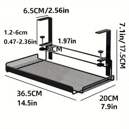 Under Desk Cable Management Tray – No Drill Steel