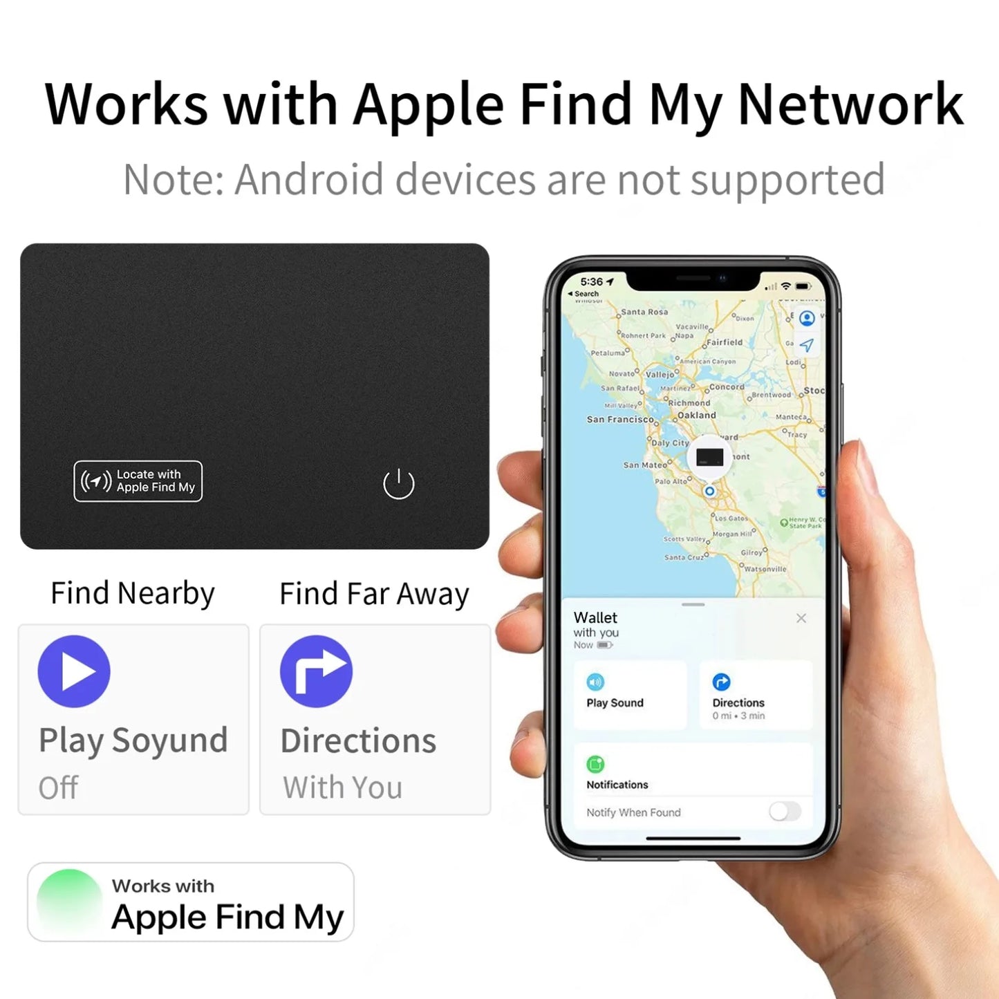 Find My Bluetooth Wallet Tracker Card