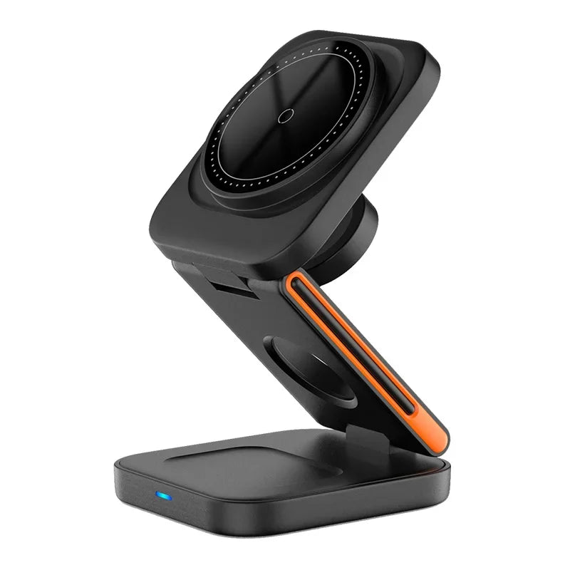 3-in-1 Foldable Wireless Charging Station for iPhone, Apple Watch & AirPods