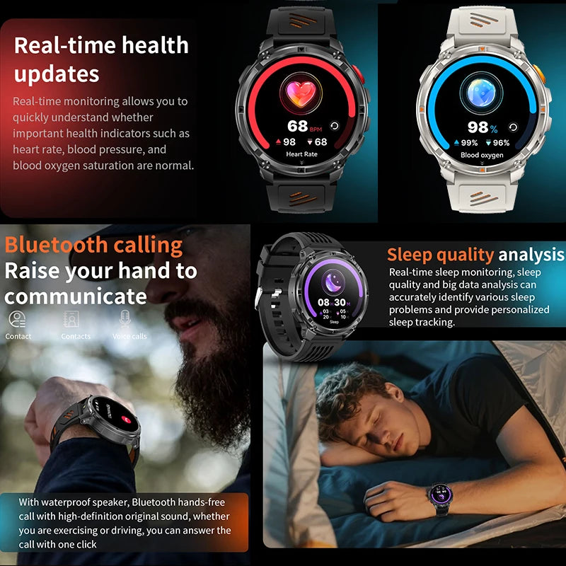 T-Rex 3 Ultra GPS Smart Watch for Men – Waterproof Sports Tracker