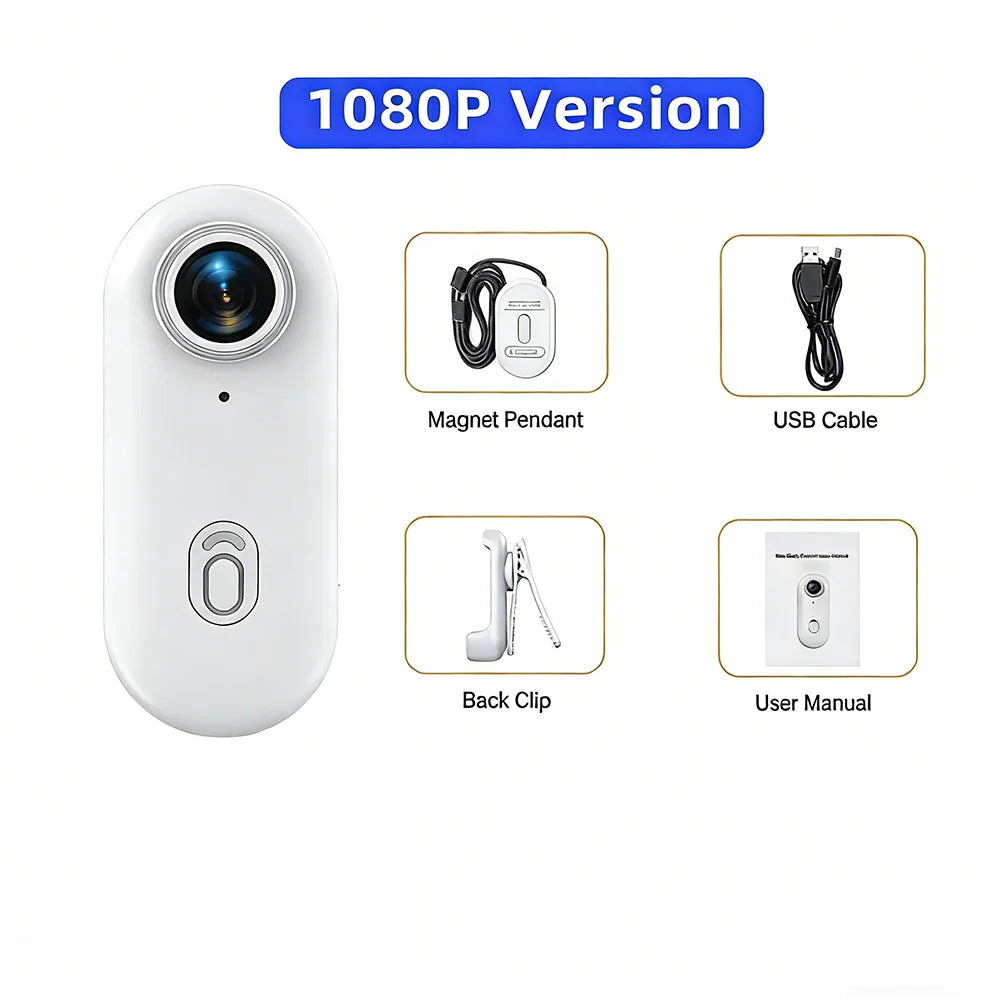 4K HD Mini WiFi Action Camera for Motorcycle, Bike & Body POV Recording
