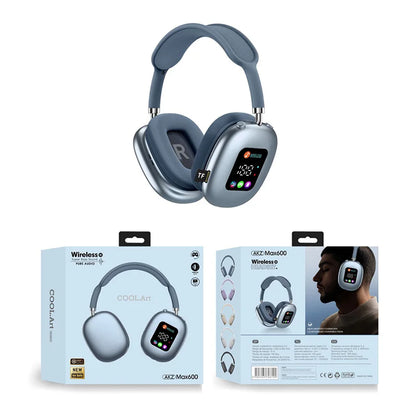 MAX600 Wireless ANC Headphones with Touch LED Display