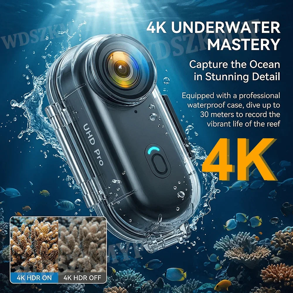 4K HD Mini WiFi Action Camera for Motorcycle, Bike & Body POV Recording