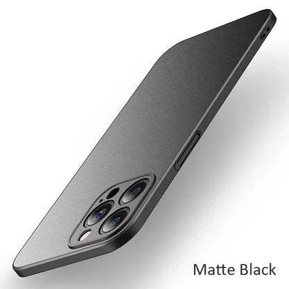 iPhone 17/16/15/14 Pro Max Slim Matte Shockproof Case Cover
