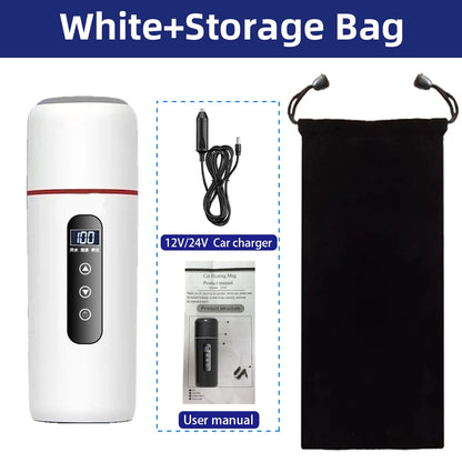Electric Kettle 12V24V Portable Car Heating Cup 500ml