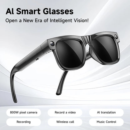 AI Camera Smart Glasses 2026 Photo & Video Recording Waterproof Bluetooth Sunglasses