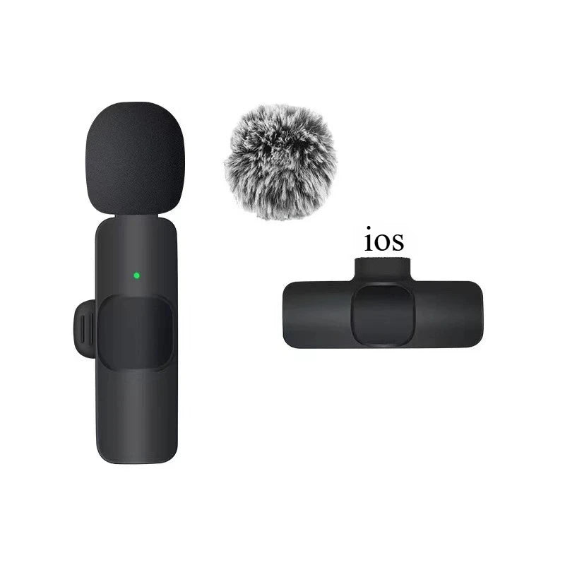 Wireless Lavalier Microphone for iPhone & Android with Noise Cancellation