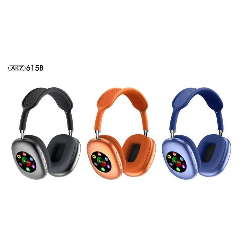 Wireless Headphones with LCD Touch Screen & HiFi Stereo Sound
