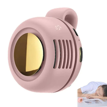 Portable Mini Bladeless Fan – USB Rechargeable 3-Speed Clip-On Waist & Shirt Cooling Fan