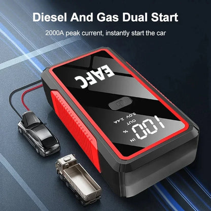 12V Car Jump Starter & Power Bank Portable Battery Booster