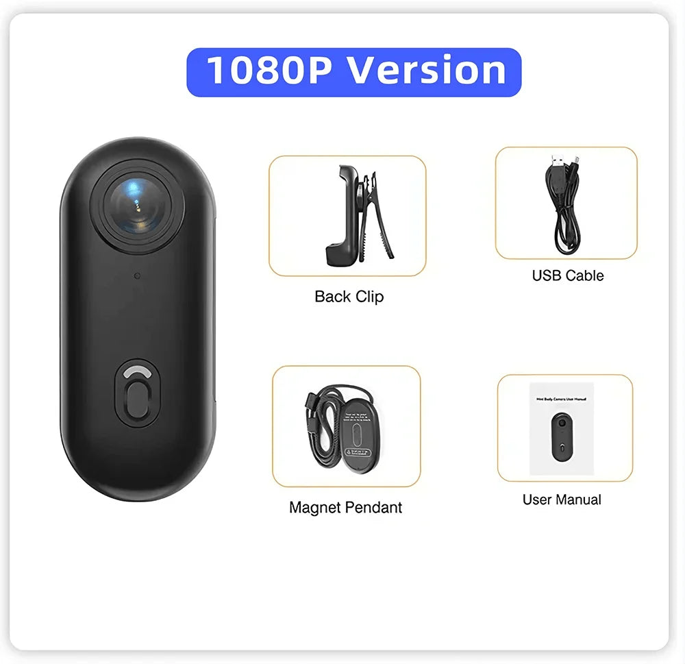 4K HD Mini WiFi Action Camera for Motorcycle, Bike & Body POV Recording