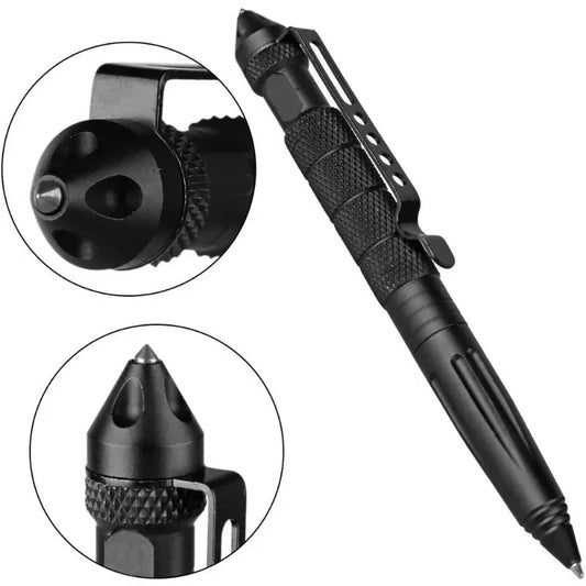 Multifunction Aluminum Alloy Emergency Tool Pen – Outdoor & Camping Utility