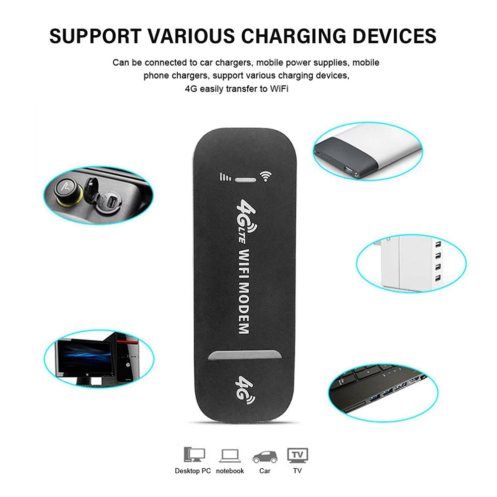 4G LTE USB Mobile WiFi Hotspot 150Mbps