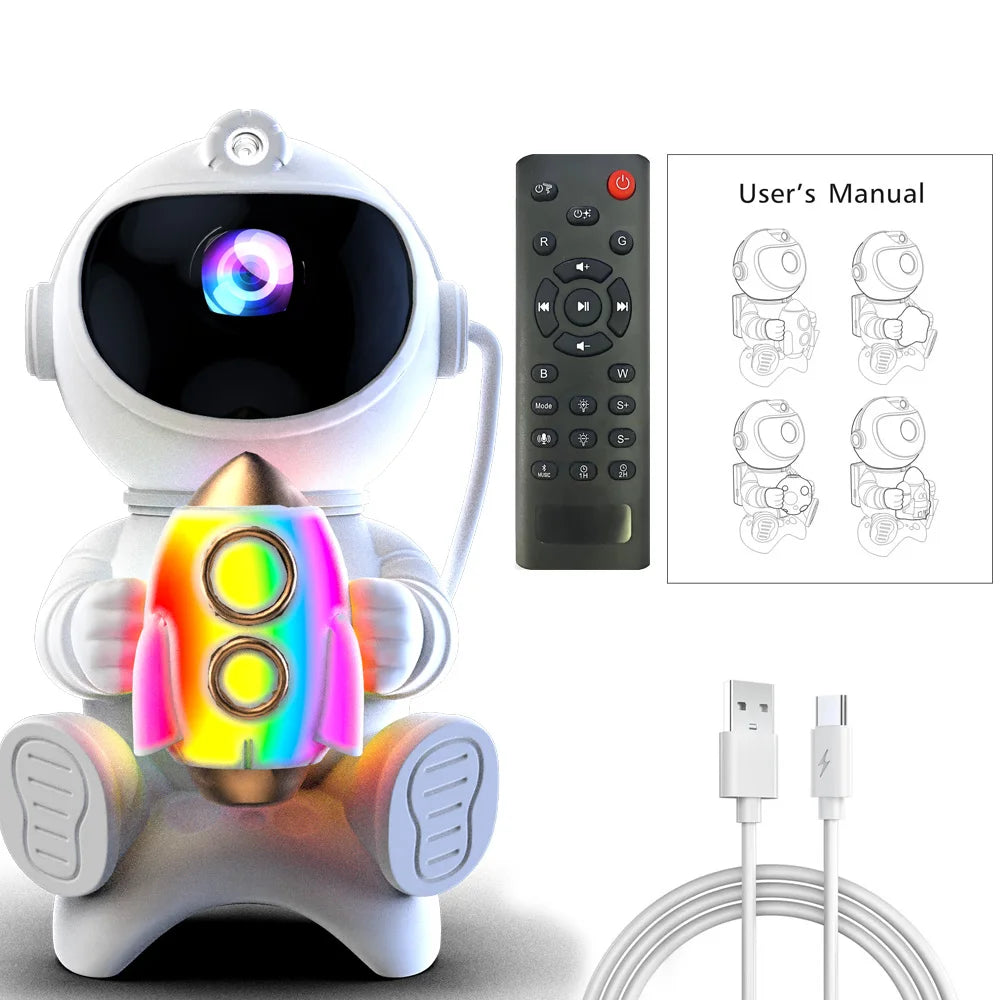 Astronaut LED Star Projector Night Light Bluetooth Speaker Galaxy Starry Sky Lamp