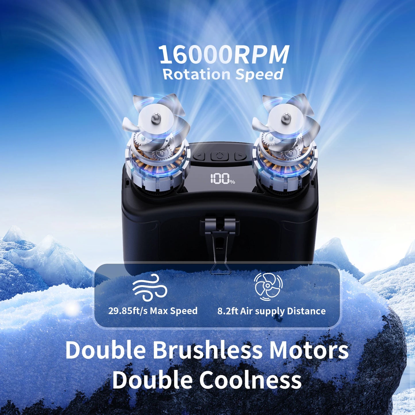 Socoolfan 10-Speed Portable Waist Fan 10000/20000mAh