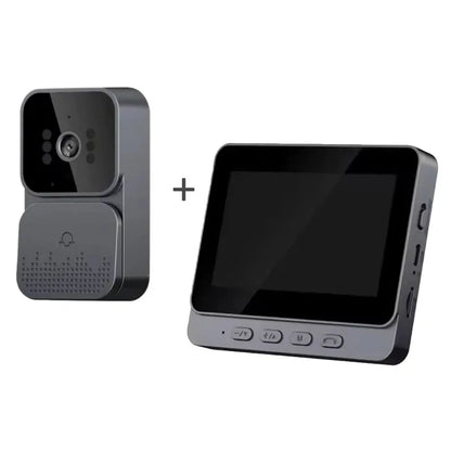 Smart WiFi Video Doorbell with 4.3" HD Screen & Night Vision