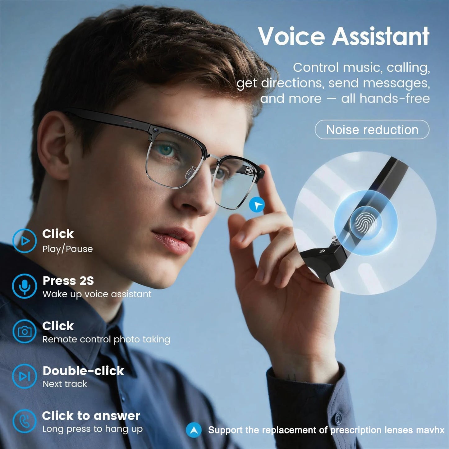 Blackview BV100 AI Smart Glasses