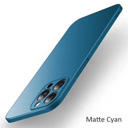 iPhone 17/16/15/14 Pro Max Slim Matte Shockproof Case Cover