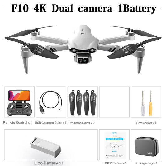 4DRC F10 GPS 6K HD Foldable RC Drone with 2KM Range
