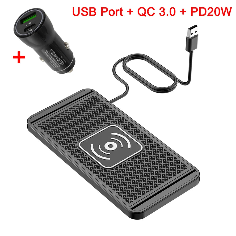MagSafe Wireless Car Charger 15W Fast Charging Mount for iPhone 16/15/14/13/12 & Samsung S24/S23