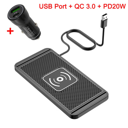 MagSafe Wireless Car Charger 15W Fast Charging Mount for iPhone 16/15/14/13/12 & Samsung S24/S23