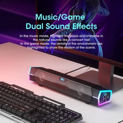 4D Bluetooth Gaming Soundbar Speaker