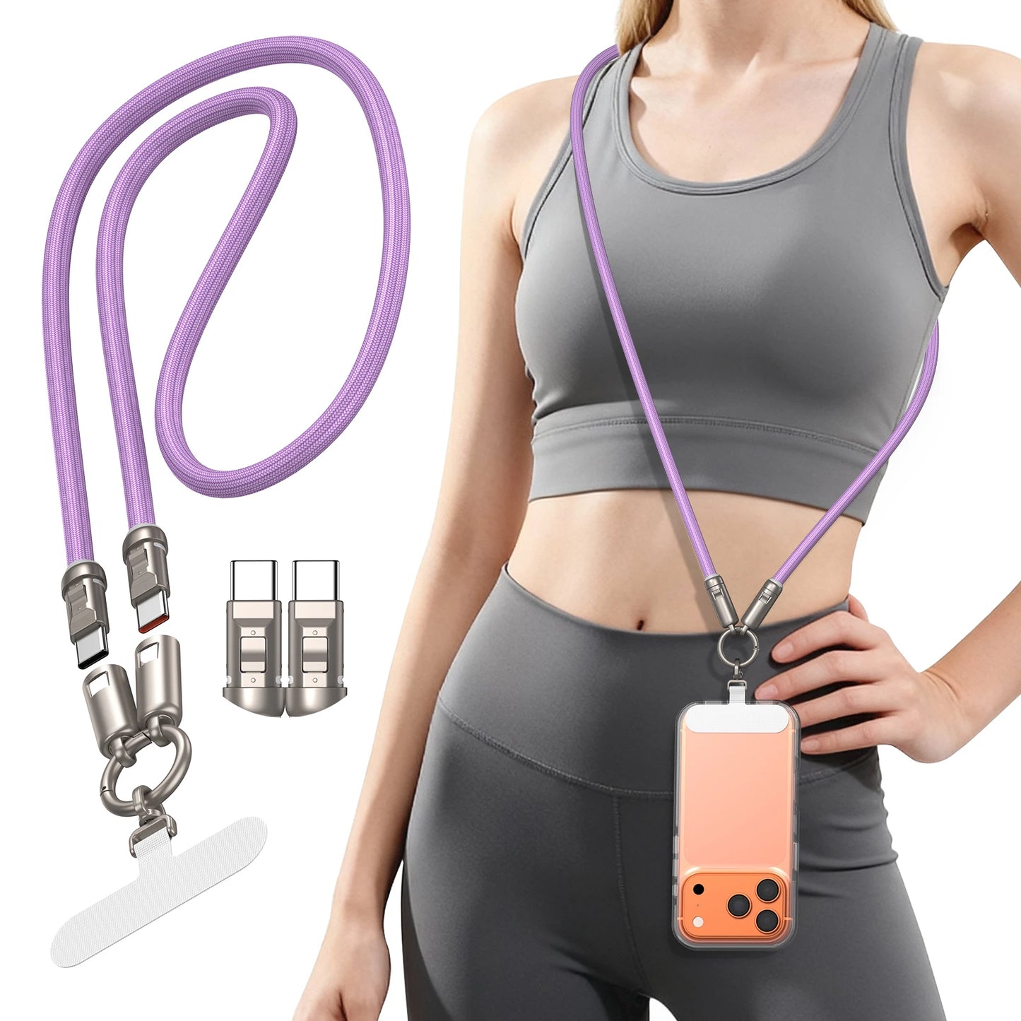 240W USB-C Lanyard Fast Charging Cable | PD 5A Quick Charge