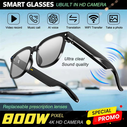 Smart AI Glasses – 1080P HD, ChatGPT & Bluetooth Sunglasses