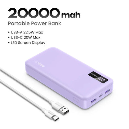 20000mAh PD 20W Fast Charge Power Bank