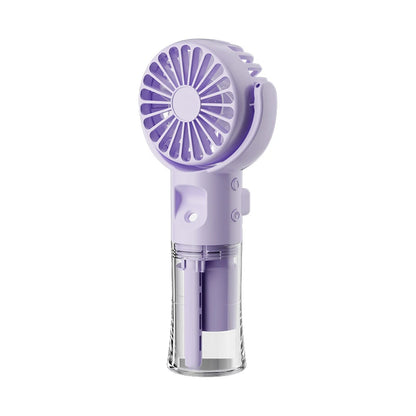Portable 3-in-1 Mist Cooling Fan – USB Rechargeable Handheld Air Cooler
