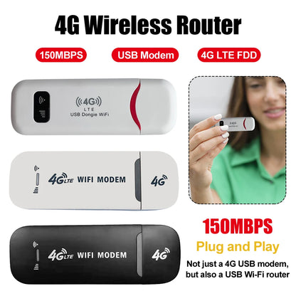 4G LTE USB Mobile WiFi Hotspot 150Mbps