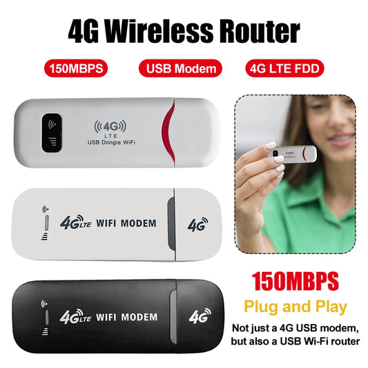 4G LTE USB Mobile WiFi Hotspot 150Mbps
