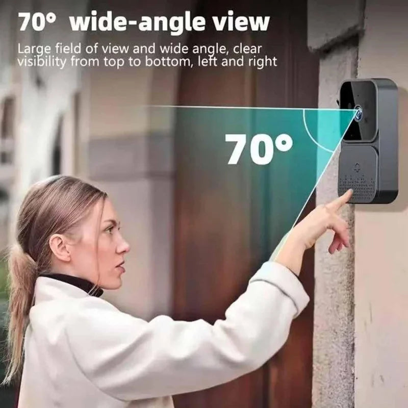 Smart WiFi Video Doorbell with 4.3" HD Screen & Night Vision