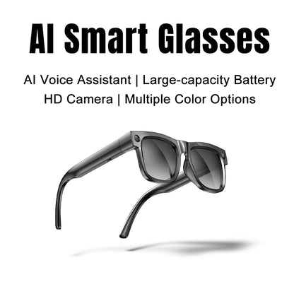 AI Camera Smart Glasses 2026 Photo & Video Recording Waterproof Bluetooth Sunglasses