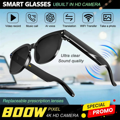 Smart AI Glasses – 1080P HD, ChatGPT & Bluetooth Sunglasses