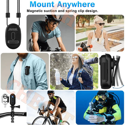 4K HD Mini WiFi Action Camera for Motorcycle, Bike & Body POV Recording