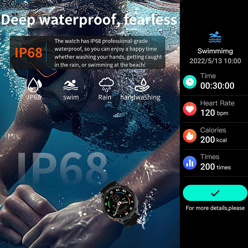 T-Rex 3 Ultra GPS Smart Watch for Men – Waterproof Sports Tracker