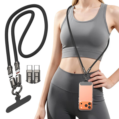 240W USB-C Lanyard Fast Charging Cable | PD 5A Quick Charge