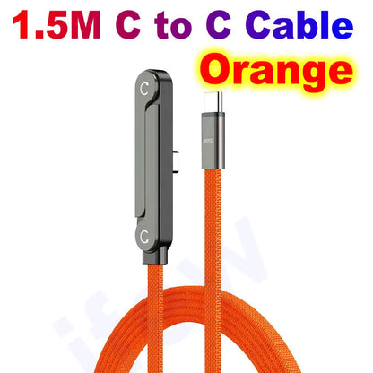 240W Fast Charging Cable with Foldable Stand