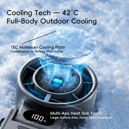 High-Speed Rechargeable Handheld Cooling Fan