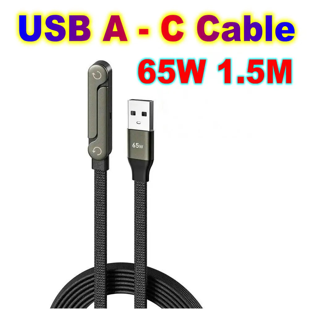 240W Fast Charging Cable with Foldable Stand