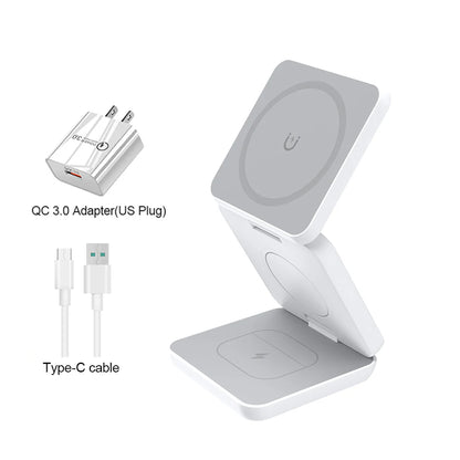 3-in-1 Magnetic Wireless Charging Station